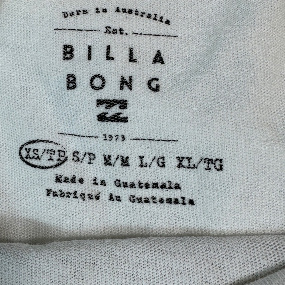 Billabong Graphic Tee NWT Womens XS White Love Is All Cosmic Butterfly oversized - Picture 10 of 12